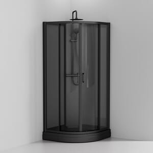 Quick Lux Dusjkabinett - Sort Matt