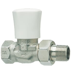 3/8 RADIATORVENTIL RVO RETT M/ANSLUTNING