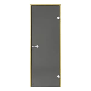 Badstuedør Harvia - herdet glass, røkgrå