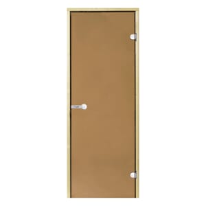 Badstuedør Harvia - herdet glass, varm bronse