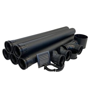 Ventilasjonspakke vegg El-dorado forbrenningstoalett