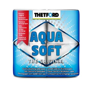 Toalettpapir, lettoppløselig. Aquasoft, 4 pk.