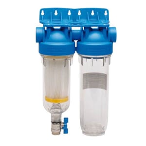 Spylbart filter dobbelt 10 - 3/4