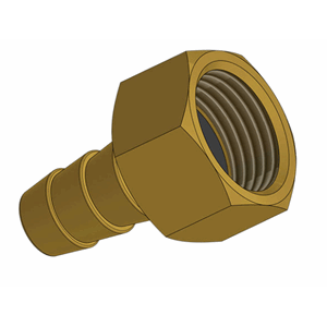 Slangesokkel for komfyr 1/2'' -10 mm