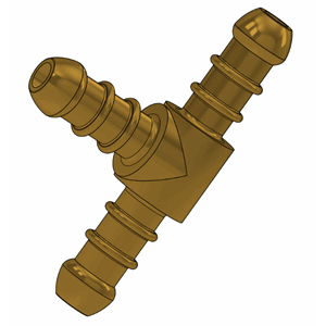 T-sokkel for gasslange-10 mm