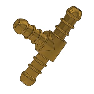 T-sokkel for gasslange, 10 mm