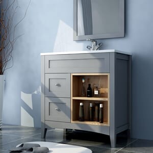 Servantskap Aurora, 80 cm, antrasitt