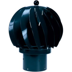 Vindvifte - 110 mm, sort