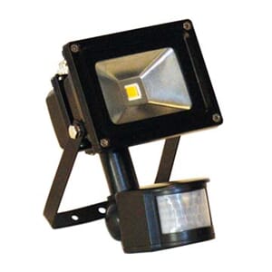 Lyskaster LED med bevegelses-/lyssensor, 12 volt