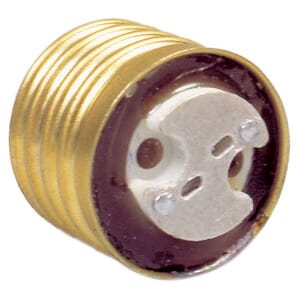 Overgang E27 sokkel til G4 halogenpære