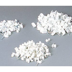 Kabelklips 2 x 2,5 mm2 - 2 x 4 mm2 kabel, hvit