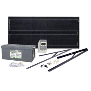 Solcelleanlegg 12V, 100 watt, AGM 260At
