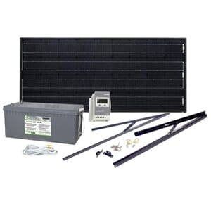 Solcelleanlegg 12V komplett, 100 watt, AGM 260At