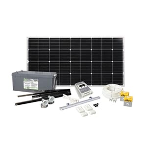 Solcelleanlegg 12V komplett, 160 watt, AGM 260At