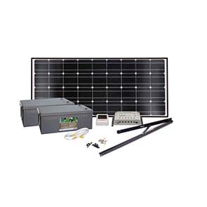 Solcelleanlegg 12V, 100 watt, 2 x AGM 260At