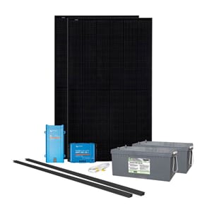 Solcelleanlegg takmontert 24/230V, 860 watt 2 x AGM 260At