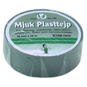 TAPE FOR RØRISOLERING MØRKGRÅ 25MMX20M