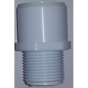 BF Hvit rett forskr. 32x3/4utv-1/2innv