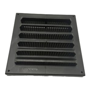 Ventilasjonsrist sort
