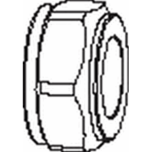M28X18 FPL TRYKKMUTTER MESS