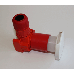 Dreneringsavslutning vinkel for 25 mm varerør