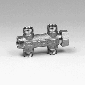 3/4x1/2 fordeler med 2+2 avstikkere