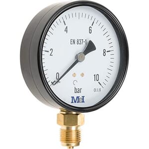 1/4 MANOMETER Ø63 0-1 BAR NED