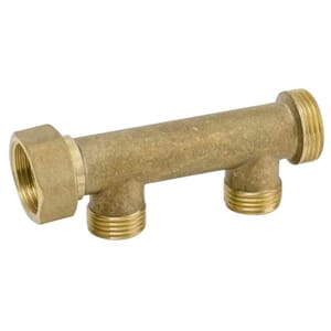 Fordeler 3/4" med 2 avstikker 1/2"