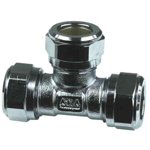 10 Klemringskobling T-rør med støttehylse