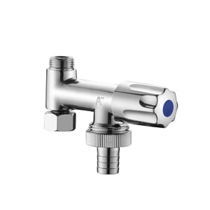 Vaskemaskinkran m/ slangetilkobling 3/8" x 3/8" x 3/4"