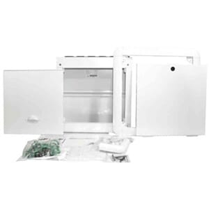 FORDELERSKAP 8 M/DØR OG RAMME,HVIT ALU SANIPEX