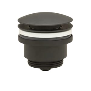 Clickventil 2 delt, matt sort