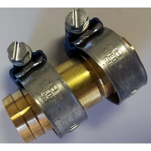 BF Skjøterør m/ klemmer 3/4