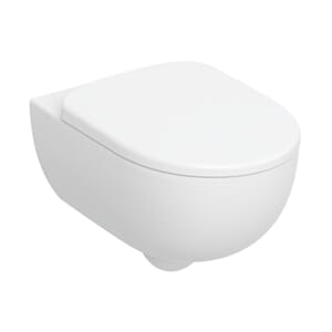 Selnova Premium wc-pakke hvit veggskål og sete Rimfree SC/QR