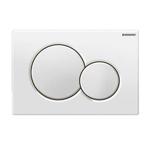 GEBERIT SIGMA 01 BETJENINGSPLATE 3/6 LTR ALPEHVIT