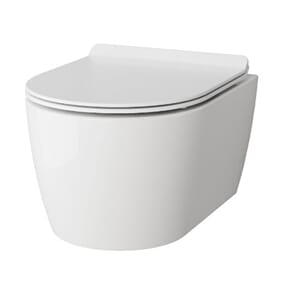 Toalett vegg AIDA kompakt slim sete soft close hvit