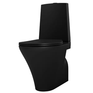 Toalett gulvstående CIBA slim sete soft close sort matt