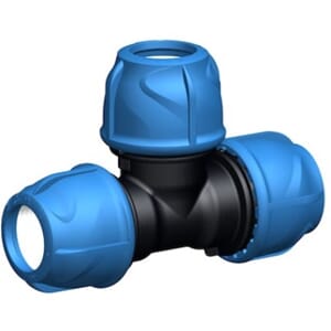 D40 IJOINT T-RØR PP FOR PE OG PEX RØR