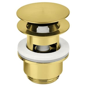 Klikkventil, børstet messing