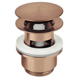 Klikkventil, børstet kobber